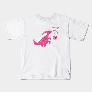 Prehistoric Basketball Dino Kids T-Shirt